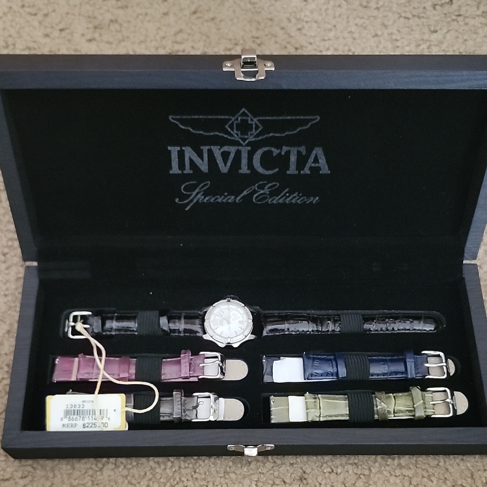 Invicta Special Edition Women's Watch Set - Black, Purple, White, Green